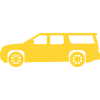 Icône jaune d'un SUV indiquant les différentes voitures de celtic VTC